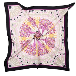 E.Marinella FOULARD|FOULARD IN SETA 90 NERO Mosaico