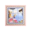 E.Marinella FOULARD|FOULARD IN SETA 90 ROSA I faraglioni di capri