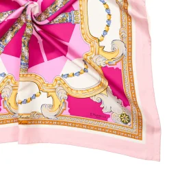 E.Marinella FOULARD|FOULARD IN SETA 90 ROSA Il chiostro di santa chiara