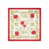 E.Marinella FOULARD|FOULARD IN SETA 90 ROSSO La rosa canina