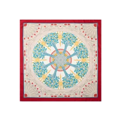E.Marinella FOULARD|FOULARD IN SETA 90 ROSSO Mosaico