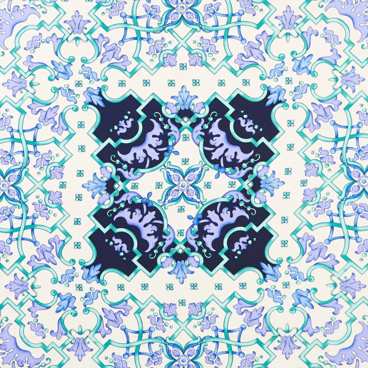 E.Marinella FOULARD|FOULARD IN SETA 90 VERDE CHIARO Maiolica mediterranea