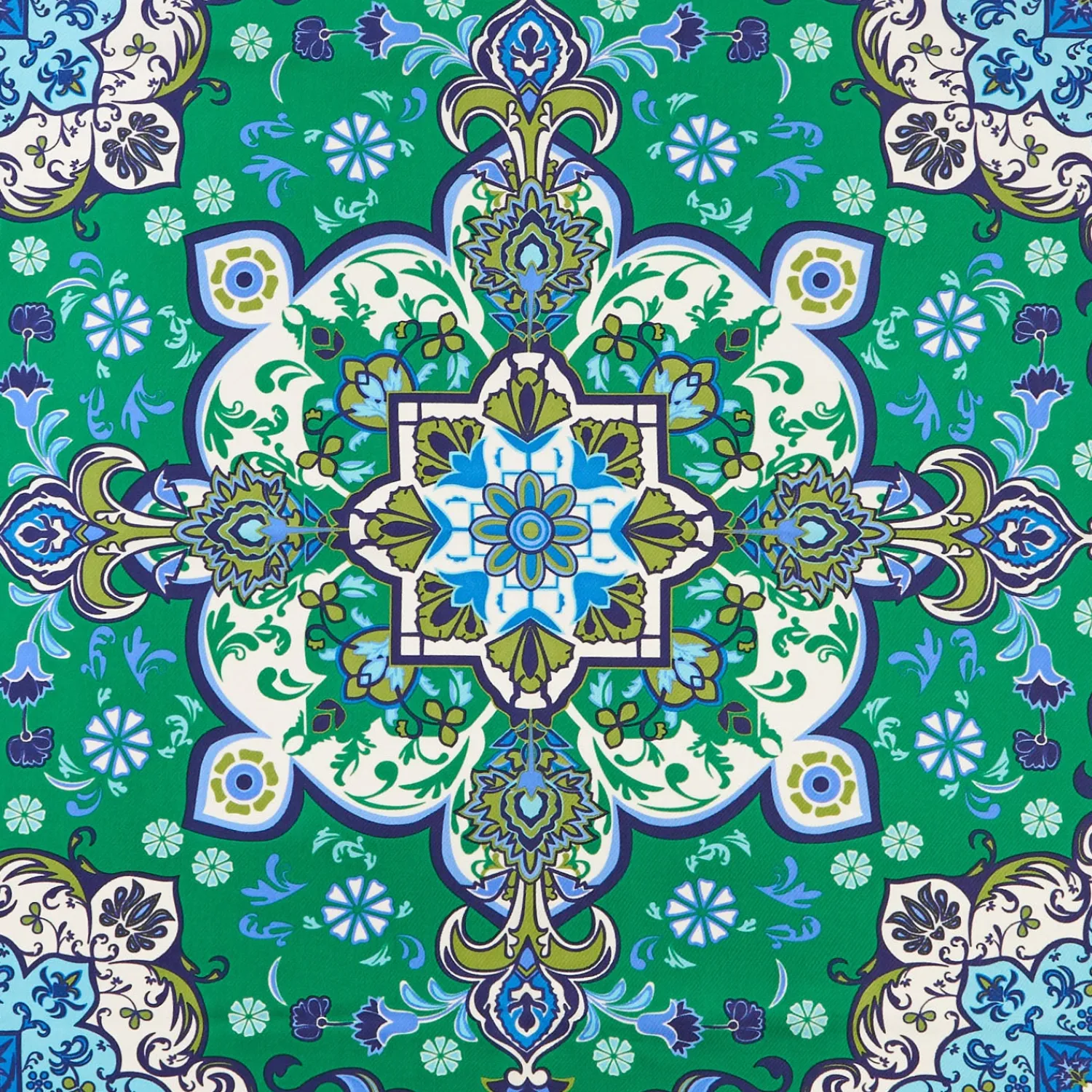 E.Marinella FOULARD|FOULARD IN SETA 90 VERDE Mediterranean vibes