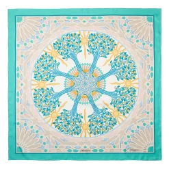E.Marinella FOULARD|FOULARD IN SETA 90 VERDE Mosaico