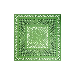 E.Marinella FOULARD|FOULARD IN SETA 65 VERDE OLIVA Eleganza a pois