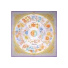 E.Marinella FOULARD|FOULARD IN SETA 90 VIOLA E TORTORA La ruota delle stagioni
