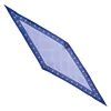 E.Marinella Foulard|FOULARD ROMBO IN SETA BLU Microfantasia fiore