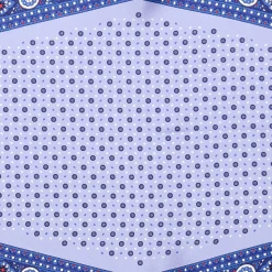E.Marinella Foulard|FOULARD ROMBO IN SETA BLU Microfantasia fiore