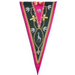 E.Marinella FOULARD|FOULARD ROMBO IN SETA FUCSIA Collezione lucky charm