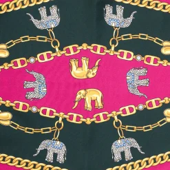 E.Marinella FOULARD|FOULARD ROMBO IN SETA FUCSIA Collezione lucky charm