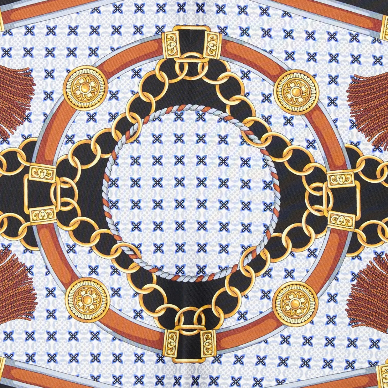 E.Marinella FOULARD|FOULARD ROMBO IN SETA NERO Collezione lucky charm