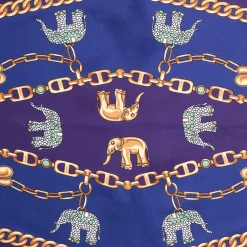 E.Marinella FOULARD|FOULARD ROMBO IN SETA VIOLA Collezione lucky charm