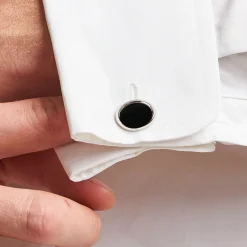 E.Marinella Gemelli|GEMELLI DA POLSO CON ONICE OVALI In argento