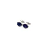 E.Marinella Gemelli|GEMELLI DA POLSO IN ARGENTO BLUCon microfantasia fiore