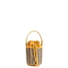 E.Marinella Mini Bag|MINI SECCHIELLO GIALLO In rafia e pelle