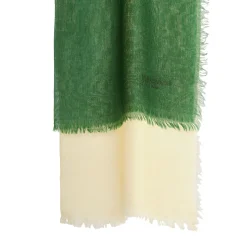 E.Marinella Sciarpe Invernali|PASHMINA VERDE EFFETTO SFUMATO In cashmere