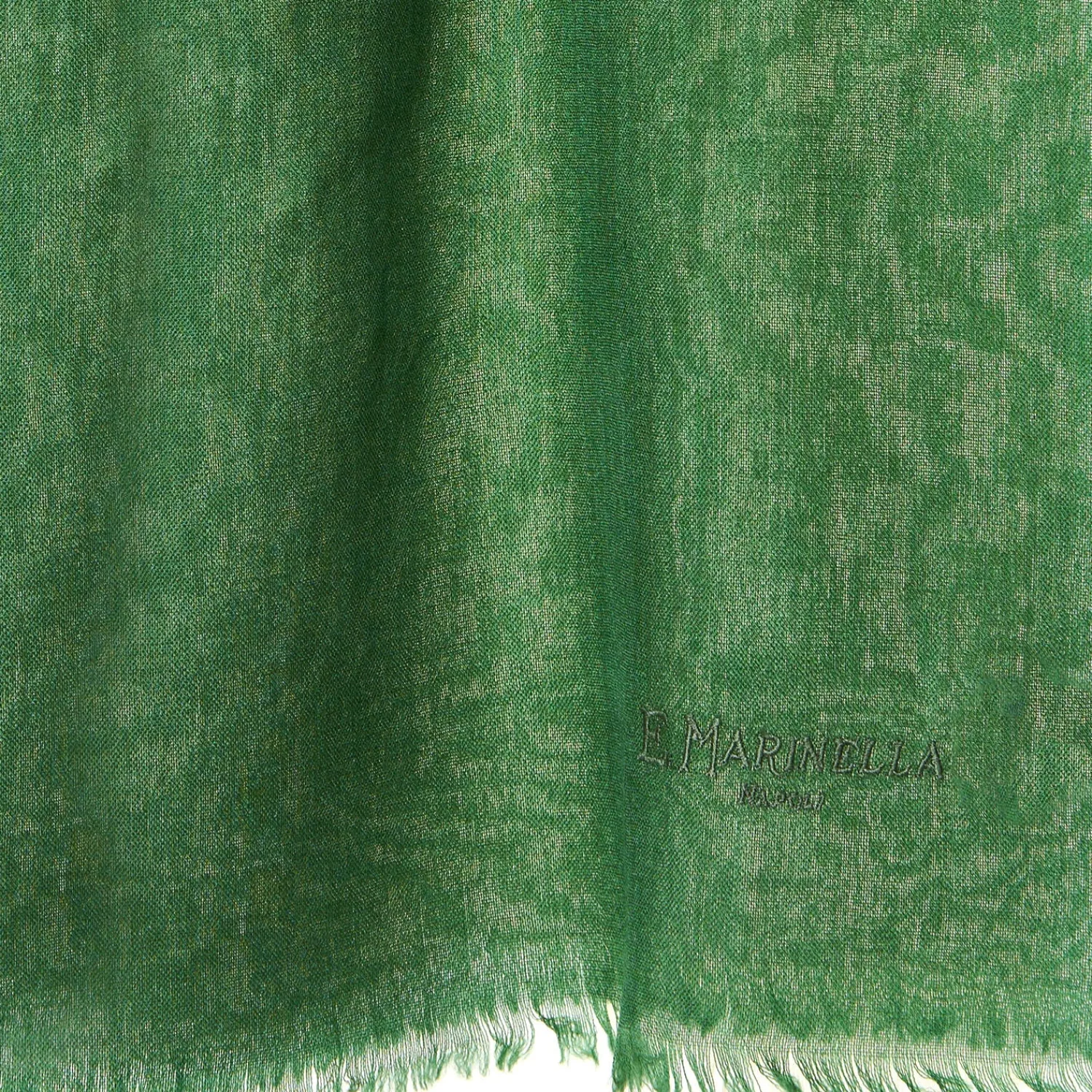 E.Marinella Sciarpe Invernali|PASHMINA VERDE EFFETTO SFUMATO In cashmere