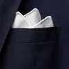 E.Marinella Pochette Da Taschino|Accessori Per Lo Sposo|POCHETTE DA TASCHINO BIANCA DA CERIMONIA Con cornice in satin