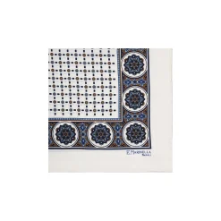E.Marinella Pochette Da Taschino|POCHETTE DA TASCHINO IN SETA STAMPATA A MANO BIANCA Microfantasia fiore