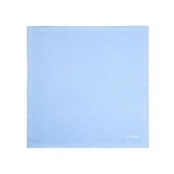 E.Marinella Pochette Da Taschino|POCHETTE DA TASCHINO IN SETA STAMPATA A MANO AZZURRA Microfantasia fiore