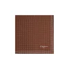 E.Marinella Pochette Da Taschino|POCHETTE DA TASCHINO IN SETA STAMPATA A MANO MARRONEPois