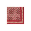 E.Marinella Pochette Da Taschino|POCHETTE DA TASCHINO IN SETA STAMPATA A MANO BORDEAUX Fantasia archivio 1931