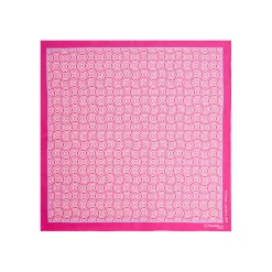 E.Marinella Pochette Da Taschino|POCHETTE DA TASCHINO IN SETA STAMPATA A MANO FUCSIA Fantasia archivio 1968