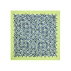 E.Marinella Pochette Da Taschino|POCHETTE DA TASCHINO IN SETA STAMPATA A MANO VERDE CHIARO Macrofantasia fiore