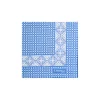 E.Marinella Pochette Da Taschino|POCHETTE DA TASCHINO IN SETA STAMPATA A MANO BLU MEDIO Microfantasia fiore