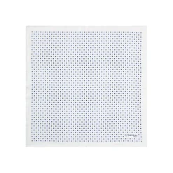 E.Marinella Pochette Da Taschino|POCHETTE DA TASCHINO IN SETA STAMPATA A MANO BIANCA Microfantasia fiore