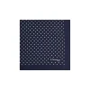 E.Marinella Pochette Da Taschino|POCHETTE DA TASCHINO IN SETA STAMPATA A MANO BLU SCURO Microfantasia fiore