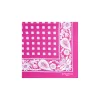E.Marinella Pochette Da Taschino|POCHETTE DA TASCHINO IN SETA STAMPATA A MANO FUCSIA Microfantasia fiore