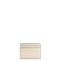 E.Marinella Porta Carte Di Credito|PORTACARTE DI CREDITO PICCOLO BIANCO In pelle liscia panna