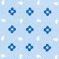E.Marinella Porta Carte Di Credito|PORTACARTE DI CREDITO SETA E PELLE AZZURRO 5 scomparti
