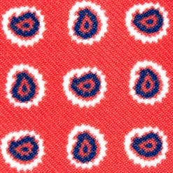 E.Marinella Porta Carte Di Credito|PORTACARTE DI CREDITO SETA E PELLE ROSSO 5 scomparti