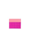 E.Marinella Porta Carte Di Credito|PORTACARTE DI CREDITO SETA E PELLE FUCSIA 5 scomparti