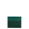 E.Marinella Porta Carte Di Credito|PORTACARTE DI CREDITO SETA E PELLE VERDE SCURO 5 scomparti