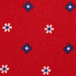 E.Marinella Porta Carte Di Credito|PORTACARTE DI CREDITO SETA E PELLE ROSSO 5 scomparti