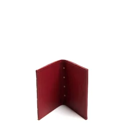 E.Marinella Porta Carte Di Credito|PORTACARTE PIEGHEVOLE IN SETA PELLE BORDEAUX 10 scomparti