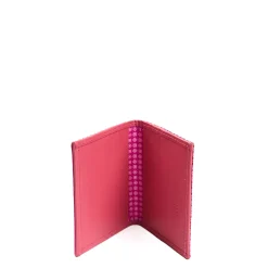 E.Marinella Porta Carte Di Credito|PORTACARTE PIEGHEVOLE IN SETA PELLE FUCSIA 10 scomparti