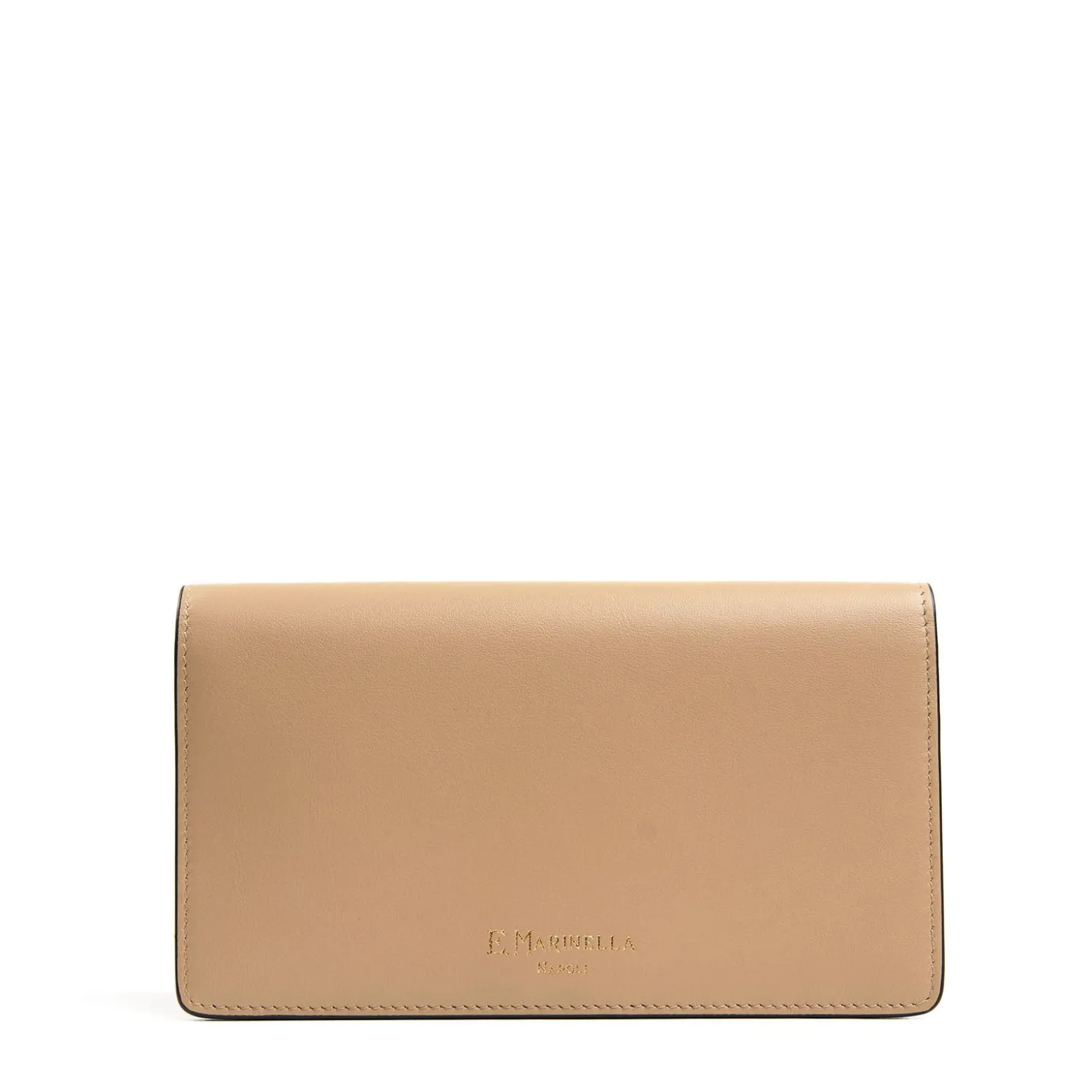 E.Marinella Portafogli|PORTAFOGLIO GRANDE BEIGE In pelle liscia