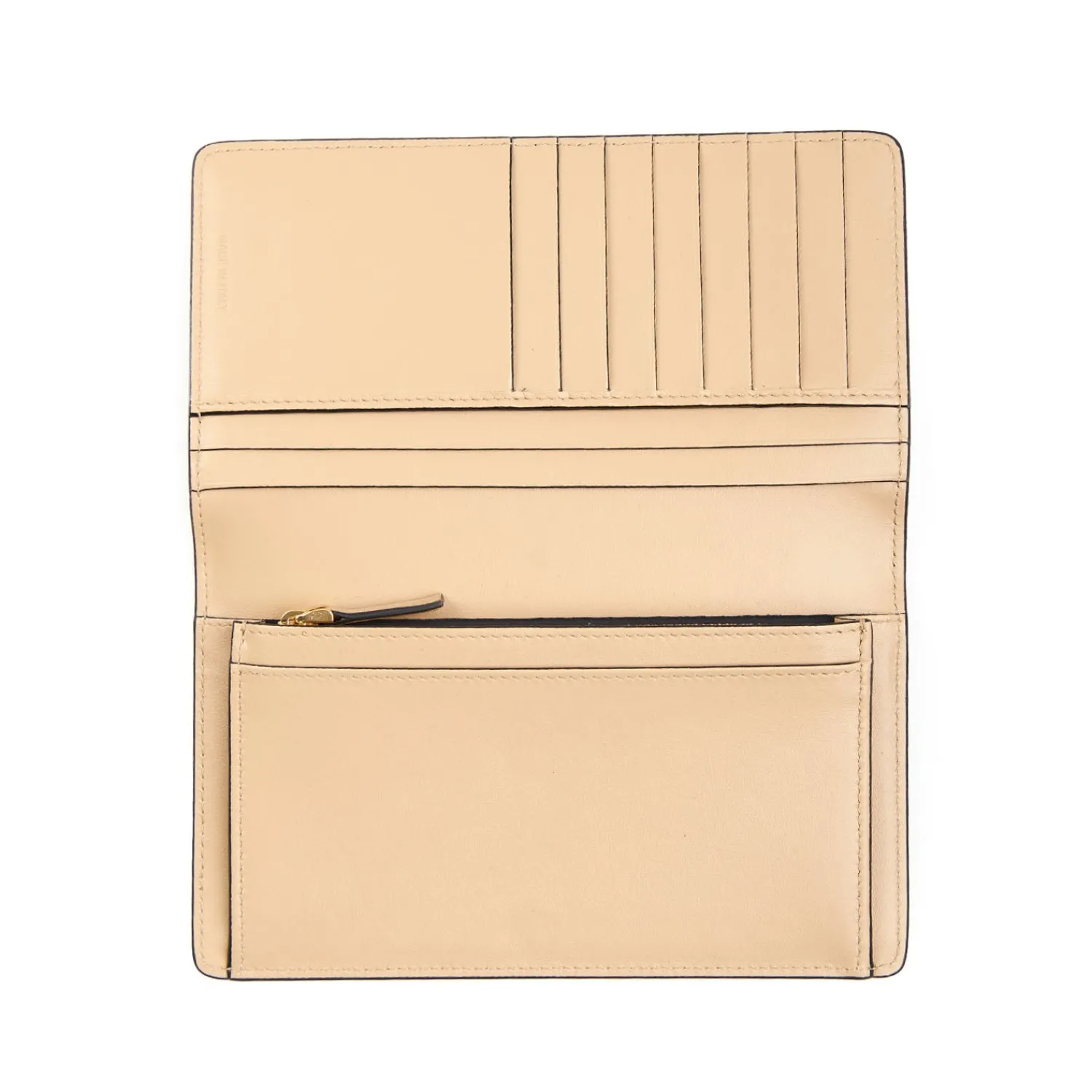 E.Marinella Portafogli|PORTAFOGLIO GRANDE BEIGE In pelle liscia
