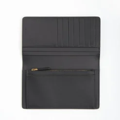 E.Marinella Portafogli|PORTAFOGLIO GRANDE NERO In pelle liscia