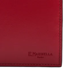 E.Marinella Portafogli|PORTAFOGLIO ORIZZONTALE BORDEAUX In pelle liscia
