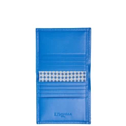 E.Marinella Portafogli|PORTAFOGLIO PICCOLO AZZURRO In seta e pelle
