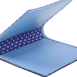 E.Marinella Portafogli|PORTAFOGLIO PICCOLO BLU In seta e pelle