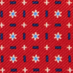 E.Marinella Portafogli|PORTAFOGLIO PICCOLO ROSSO In seta e pelle