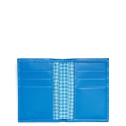 E.Marinella Portafogli|PORTAFOGLIO VERTICALE BLU MEDIO In seta e pelle