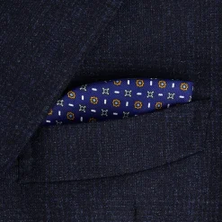 E.Marinella Portaocchiali In Seta|Portaocchiali In Seta|PORTAOCCHIALI BLUETTE In seta stampata a mano
