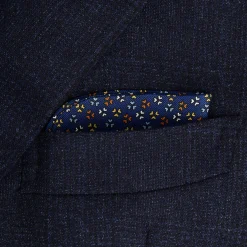 E.Marinella Portaocchiali In Seta|Portaocchiali In Seta|PORTAOCCHIALI BLUETTE In seta stampata a mano